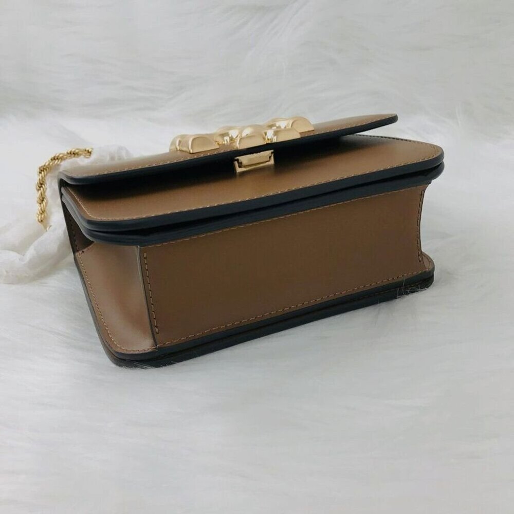 Brand New Tory Burch Small Eleanor Bag In Brown - Picture 8 of 11